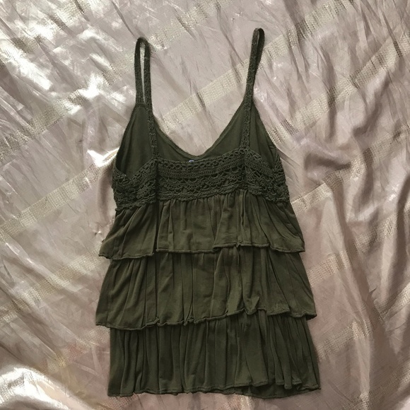 Forever 21 Green Crochet Spaghetti - Picture 4 of 4